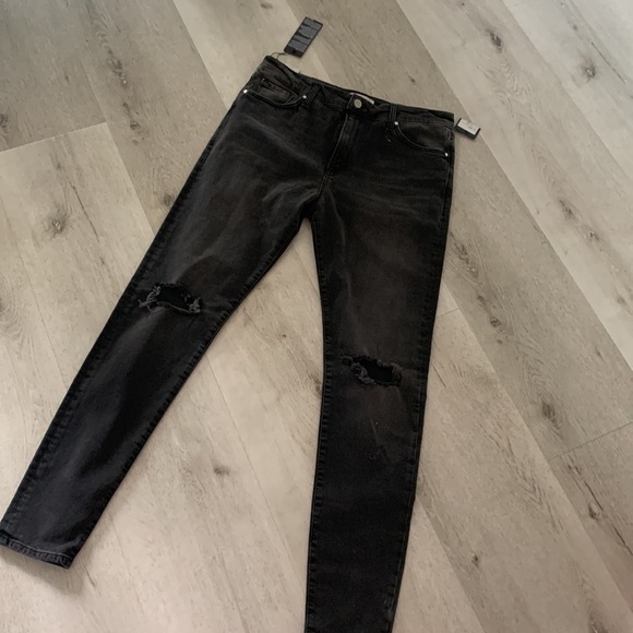 NWT Mavi Lucy Super High Rise Super Skinny Smoked Ripped Denim‎ Jeans size 32 - Picture 6 of 14